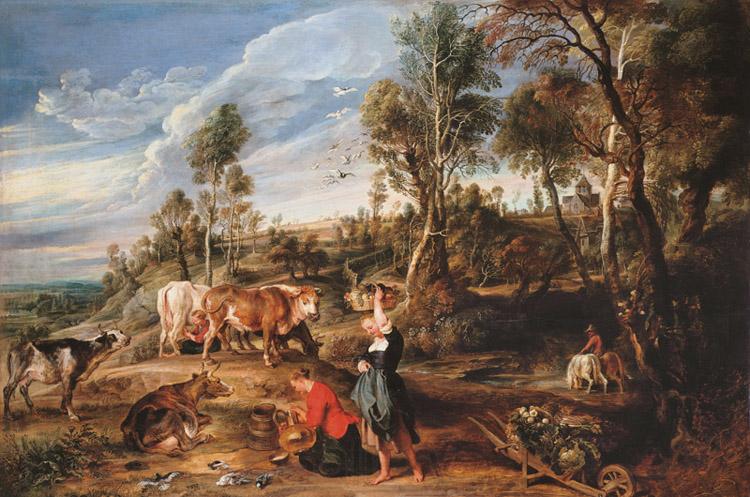 Peter Paul Rubens The Farm at Laeken (mk25) Norge oil painting art